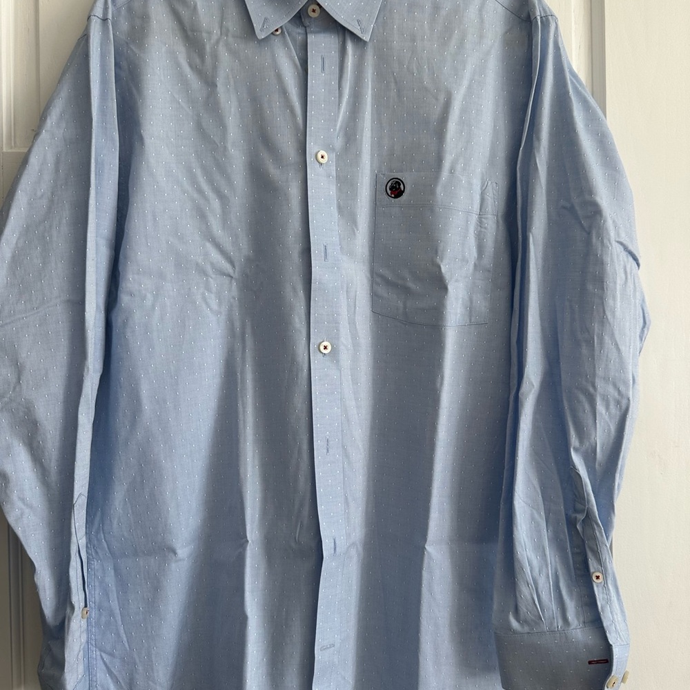 Southern Proper Men's Light Blue Button-Up Shirt